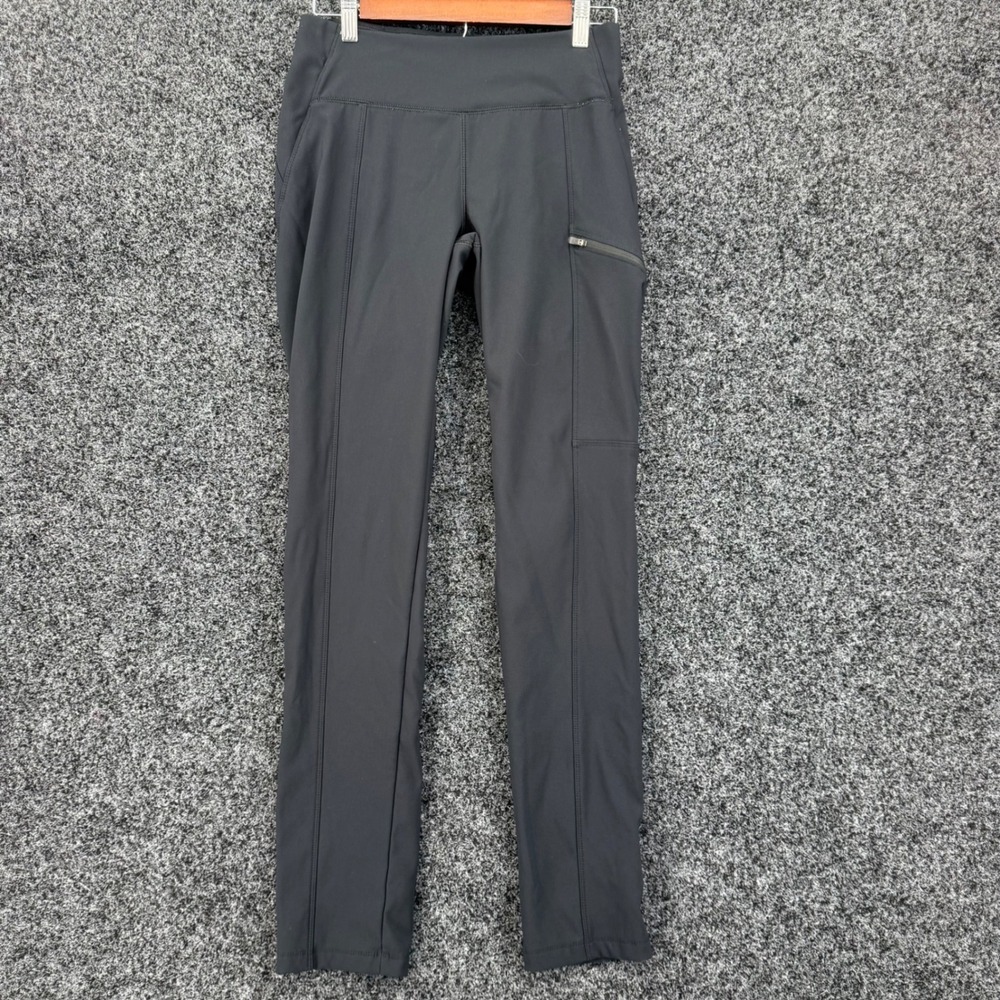 Columbia Womens Black Hiking Pants Slim Fit Stretch Zipper Pocket Size Small